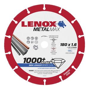 Lenox 180 x 22.2 x 1.6mm MetalMax Diamond Blade