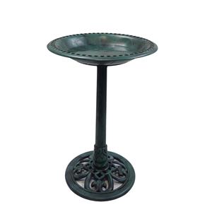 Lotus 50 x 50 x 69cm Green Bird Bath