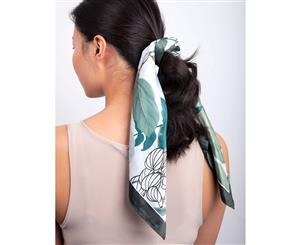 Lovisa Green Tropical Leaf Scarf