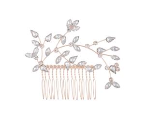 Lovisa Rose Gold Marquise Diamante Wire Comb