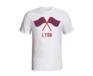 Lyon Waving Flags T-shirt (white)