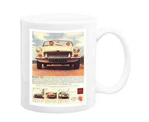 MGB Sport Car Advert 1960 Poster Mug - 11 Fluid Oz