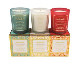 Marie Claire Mosaique Votives 3-Piece Candle Set 90ml