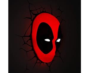 Marvel Deadpool Mask 3D Wall Light