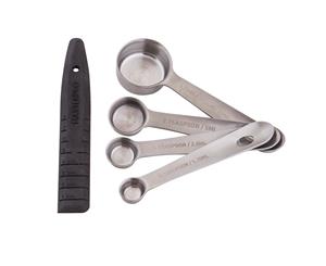 MasterPro Professional Stainless Steel Measuring Spoons with Leveller