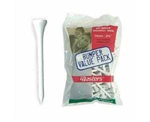 Masters Wood Tees White 2 3/4 Bumpa bag 110