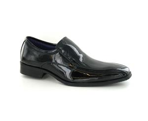 Maverick Mens Formal Low Heel Slip On Shoes (Black) - KM111