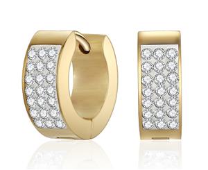 Mestige Rosie Cuff Earrings w/ Swarovski Crystals - Gold