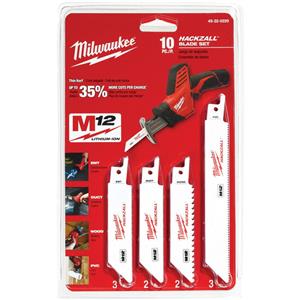 Milwaukee Bi-Metal Reciprocating Saw Blade Set - HACKZALL - 10 Piece