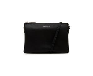 Mocha Triple Jessie Crossbody Bag - Black