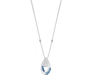 Morellato womens Sterling silver Zircon gemstone pendant necklace SAIW19