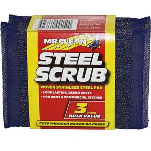 Mr Clean Tuffmates Steel Scrubs - 3 Pack