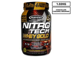 Muscletech Nitro-Tech 100% Whey Gold Chocolate Caramel Brownie 1.02kg