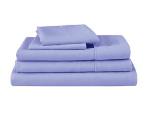 Natural Home Linen Sheet Set King Single Bed BLUE