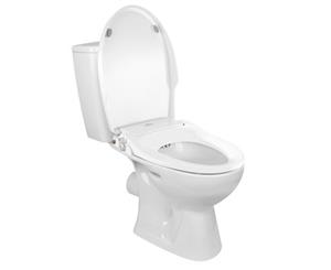 Non-Electric Bidet Toilet Seat Cover Hygiene Washlet Dual Nozzle Sprayer Bathroom Shattaf