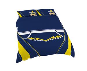 North Queensland Cowboys NRL Logo Design Quilt Doona Cover - Double Size