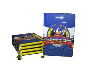 Official Sonic The Hedgehog Game Logo A5 Notebook School Stationery Journal