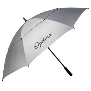 Optima Double Canopy Solar Golf Umbrella White / Grey 64in