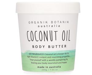 Organik Botanik Australia Body Butter Tub 200g - Coconut Oil