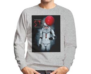 Original Stormtrooper ST Clown Parody For Light Men's Sweatshirt - Heather Grey