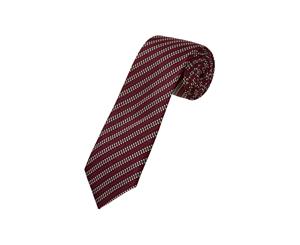 Oxford SILK TIE GRID RED MEDUIM X MENS ACCESSORIES