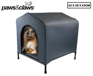 Paws & Claws Canvas Pet House Medium - Grey