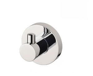 Phoenix Radii Robe Hook Round Plate Chrome RA897 CHR