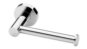 Phoenix Radii Round Plate Toilet Roll Holder - Chrome