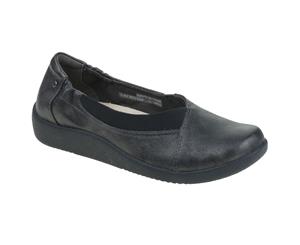 Planet Shoes Womens Gerty Comfort Slip on In Gunmetal