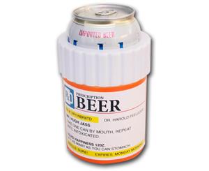 Prescription Beer Bottle Novelty Can Cooler