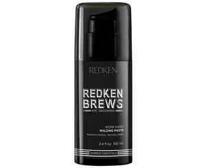 Redken Brews Work Hard Molding Paste (100ml) Maximum Control Natural Finish