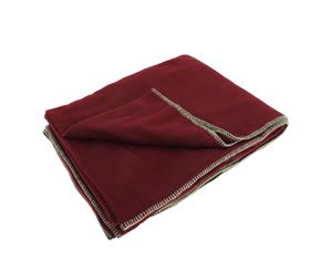 Result Plain Warm Outdoor Fleece Blanket (330Gsm) (Pack Of 2) (Rococco Red) - BC4171