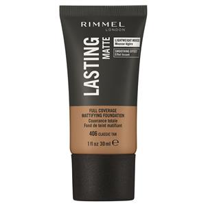 Rimmel Lasting Matte Foundation 406 Classic Tan