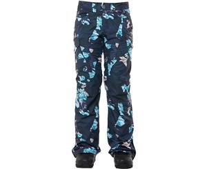 Rojo Women's Snow Culture Pant - Floral Camo Blue Nights