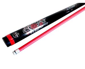 Rose Tattoo Red and Black Pool Snooker Billiard Cue