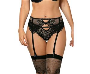 Roza Kena Black Lace Suspender Belt