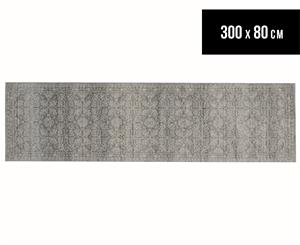 Rug Culture 300x80cm Mirage Modern Runner Rug - Silver/Grey