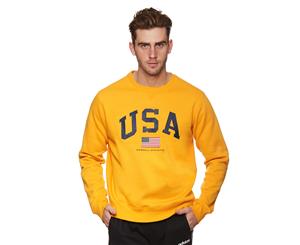 Russell Athletic Men's USA Crew Neck - Russell Gold