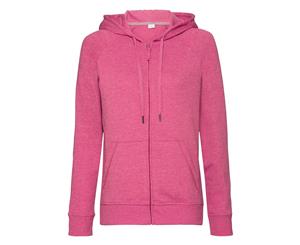 Russell Womens/Ladies Hd Zip Hooded Sweatshirt (Pink Marl) - PC3135