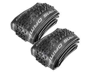 SCHWALBE HANS DAMPF Performance Mountain Bike Foldable 1 Pair Tyres 27.5" x 2.35" Tubless Ready