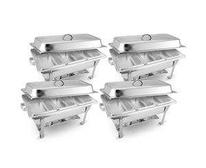 SOGA 4X Stainless Steel Chafing Food Warmer Catering Dish 3*3L Three Trays