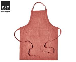 Salt & Pepper Rami Apron - Clay