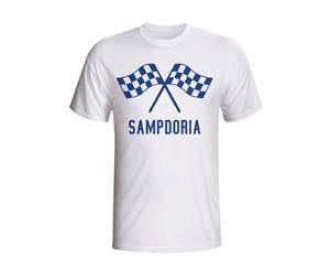 Sampdoria Waving Flags T-shirt (white)