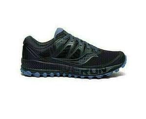 Saucony Peregrine ISO Wide Fit Womens Shoes- Gunmetal