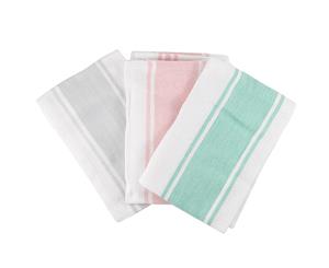 Scullery Pura Tea Towel Set of 3 Pastel Stripes