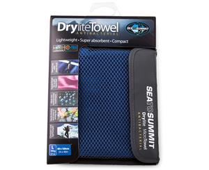 Sea to Summit Drylite Microfibre Large Towel - Cobalt Blue