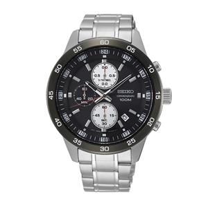 Seiko Gents Chronograph Black Dial Watch