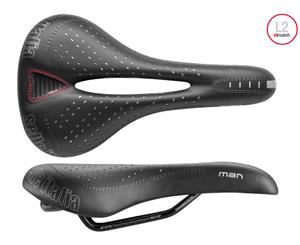 Selle Italia Man Gel Flow Saddle - Large - Black - Black