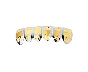 Silver Grillz - One size fits all - Diamond Cut III - Bottom - Silver