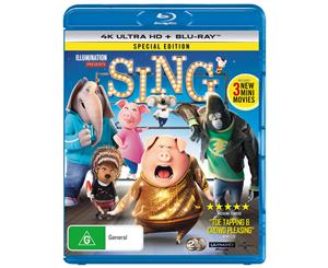 Sing 4K Ultra HD Blu-ray Digital Download UHD Region B